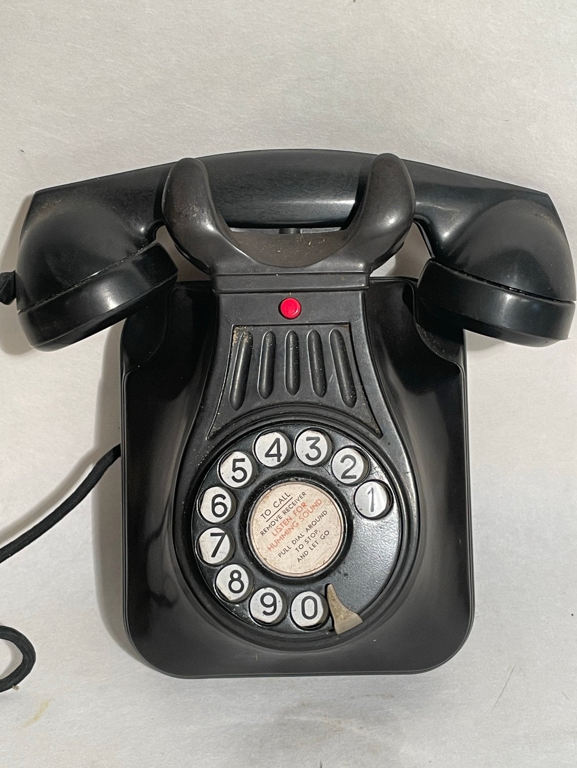 Téléphone mural vintage en bakélite antique de 1949, Antiquités & Art, Enlèvement