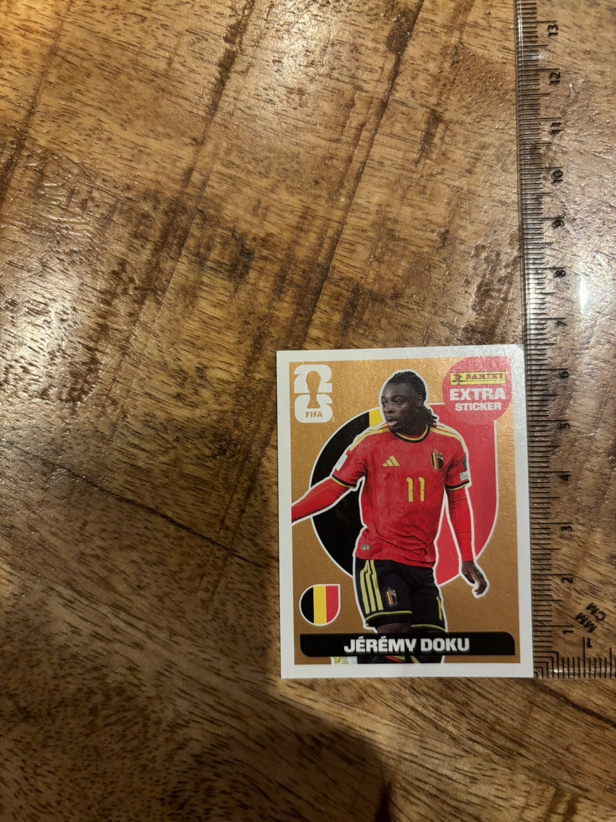 Panini extra sticker - Goud Jérémy Doku, Ophalen of Verzenden