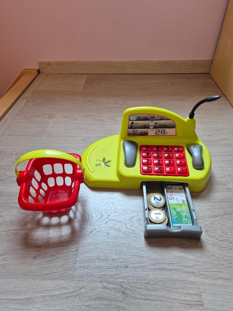 Jouet caisse et panier magasin, Enlèvement, Comme neuf, Garçon ou Fille