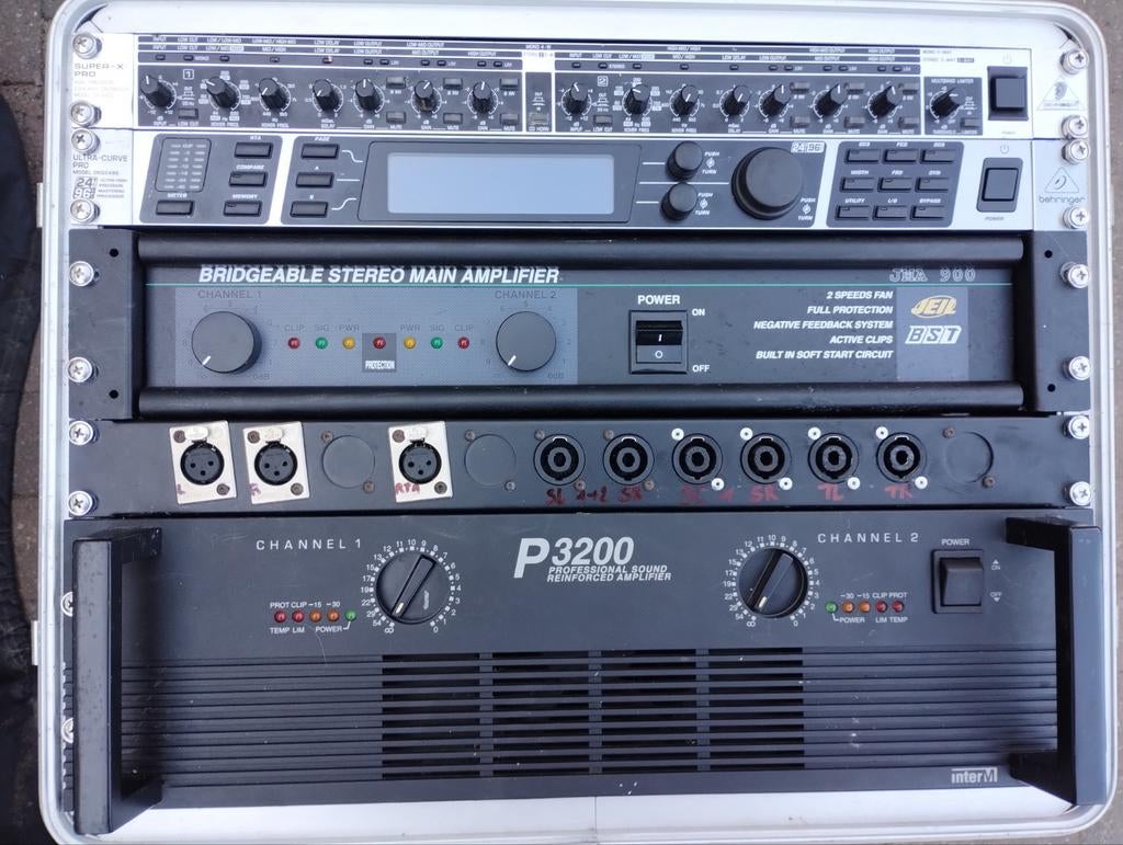 Versterkerrack Inter-M, BST, Behringer, Ophalen