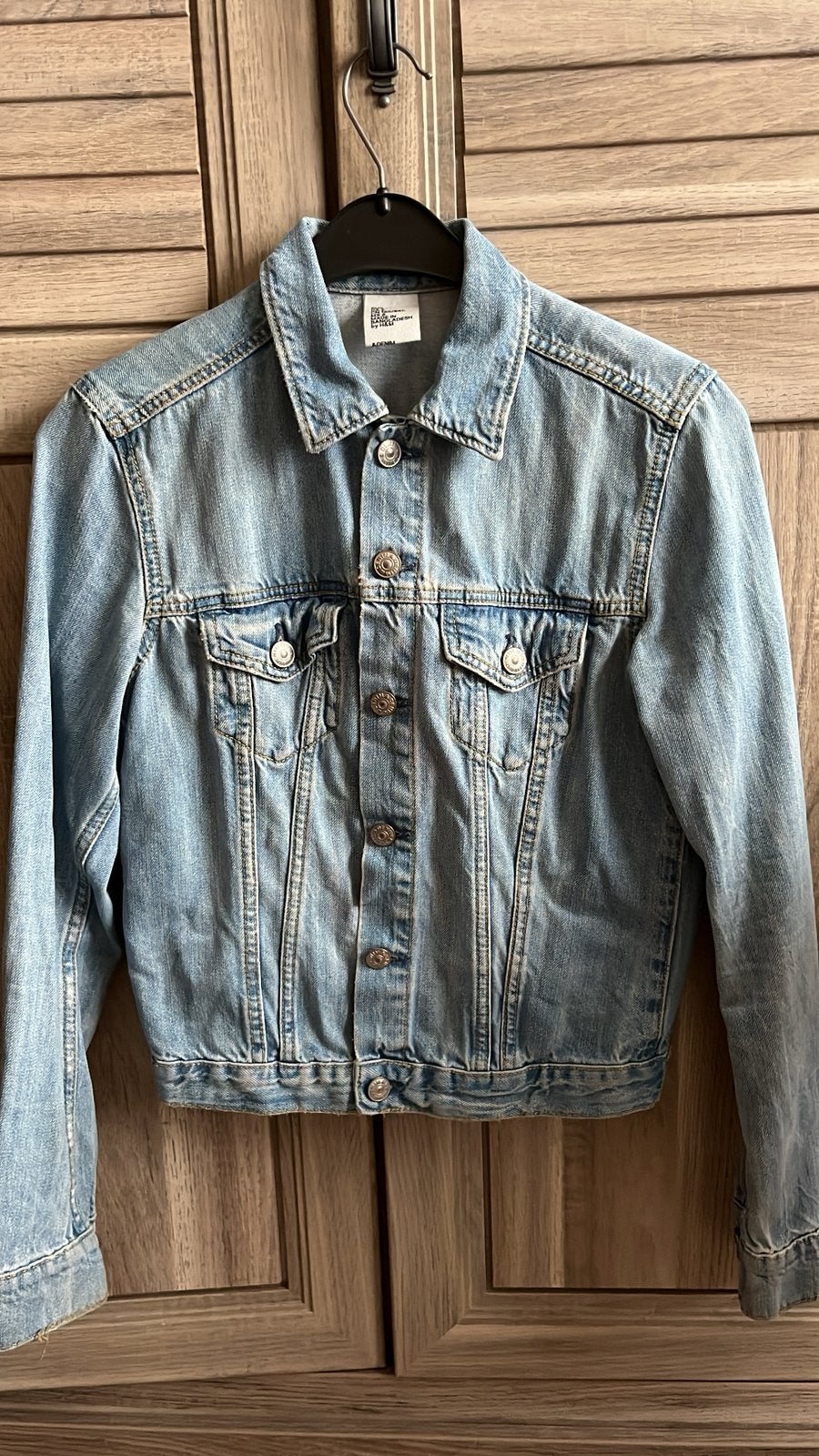H&M Jeansjas Lichtblauw – Maat 36, Kleding | Dames, Verzenden, Zo goed als nieuw, Maat 36 (S)