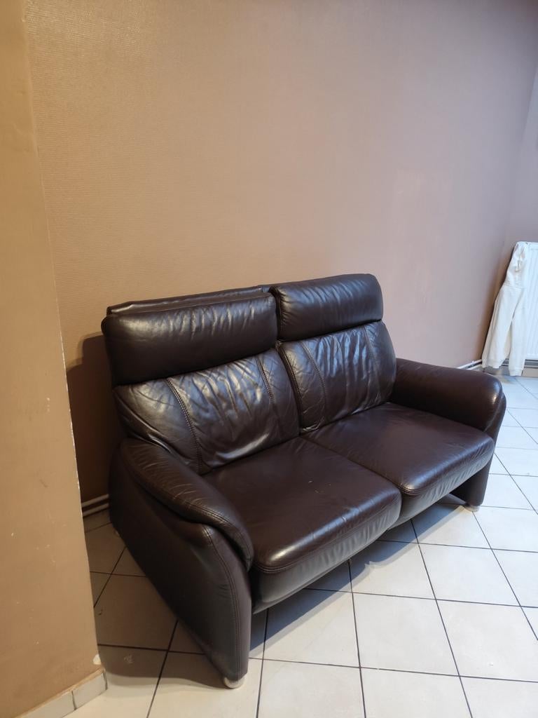 Canapé cuir, Maison & Meubles, Enlèvement ou Envoi, Cuir
