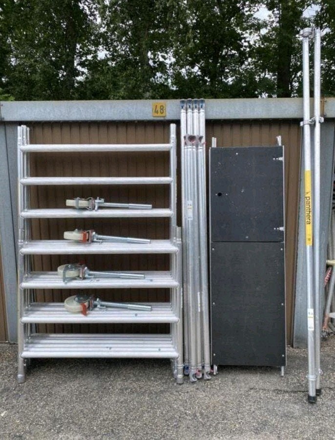Échafaudage mobile Panthera (carbone) 135x190x6,20WH, Enlèvement