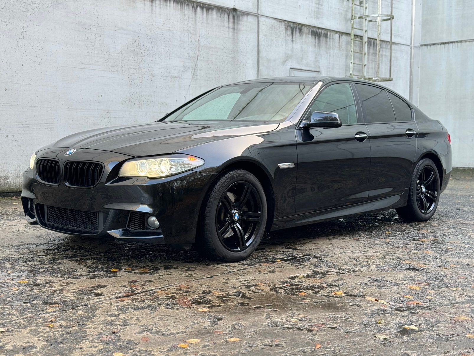 BMW 520D F10 / M-PAKKET / GEKEURD, Auto's, Achterwielaandrijving, Zwart, Leder, Bruin