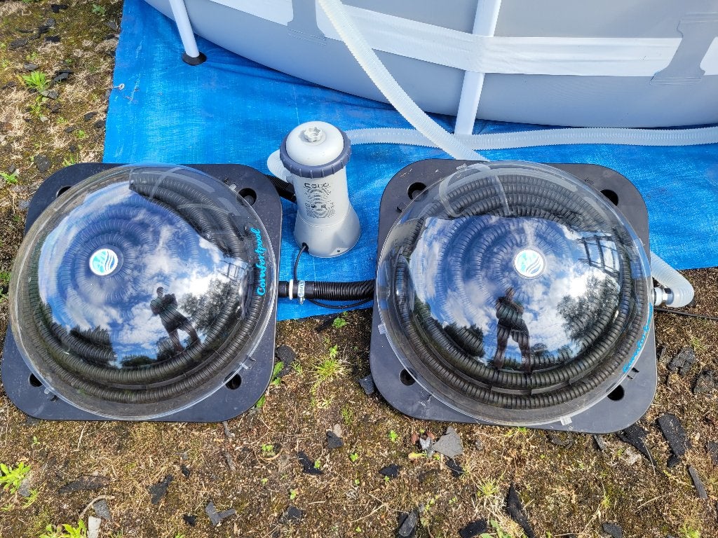 Solar verwarmings bol + pomp met filter, Tuin en Terras, Ophalen, Zo goed als nieuw, Verwarming