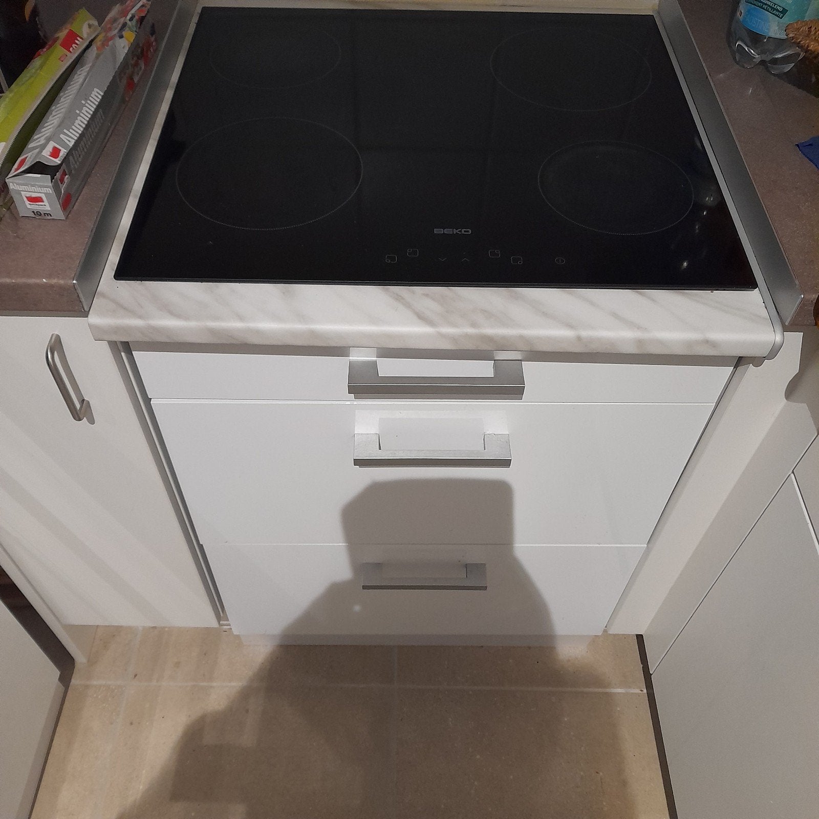 Electrische kookplaat Beko, Ophalen