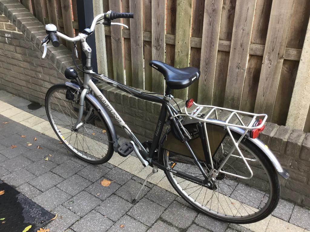 Herenfiets met versnellingen, Fietsen en Brommers, Gebruikt, Velgrem, Versnellingen, Ophalen