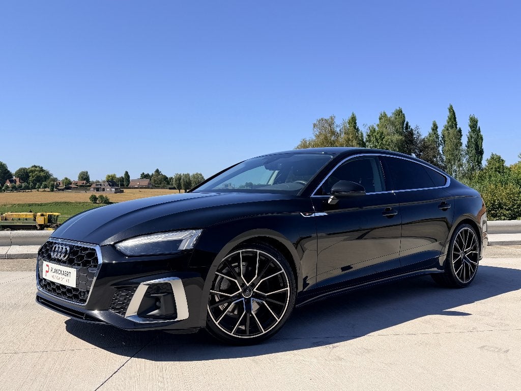 Audi A5 Sportback MHEV 35 TFSI S line S tronic *Carplay/Cam*, Auto's, Audi, Dealer onderhouden, 4 cilinders, 1984 cc, Zwart