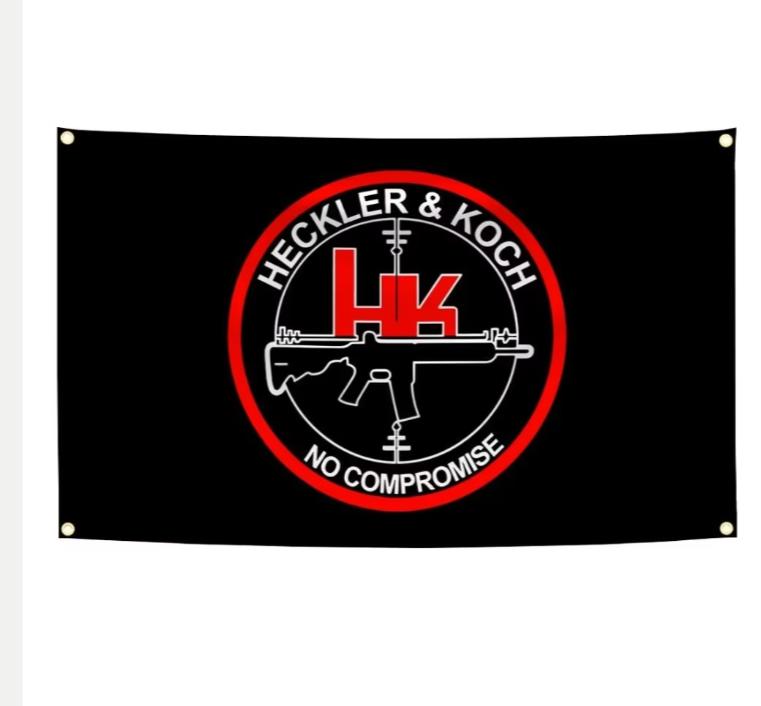 Grands drapeaux Heckler & Koch (150 x 90 cm), Enlèvement ou Envoi, Neuf