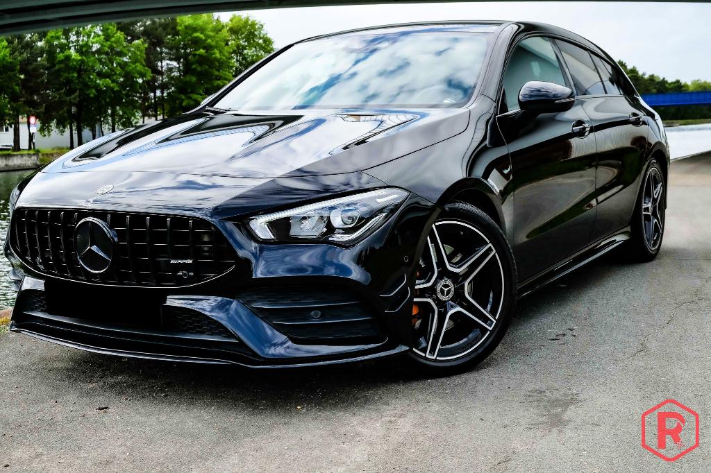 Mercedes CLA 200 Shooting Brake AMG Historique, Cuir, Achat, Entretenue par le concessionnaire, Noir