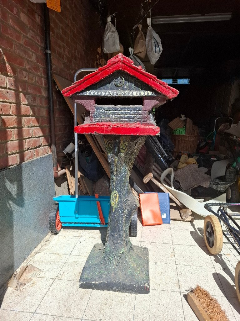 Brievenbus in steen, Tuin en Terras, Brievenbussen, Ophalen, Gebruikt, Beton, Staande brievenbus