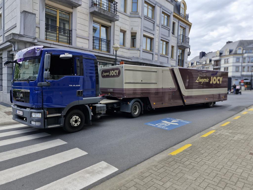 Voiture de vente de tracteurs + remorques MAN, Articles professionnels