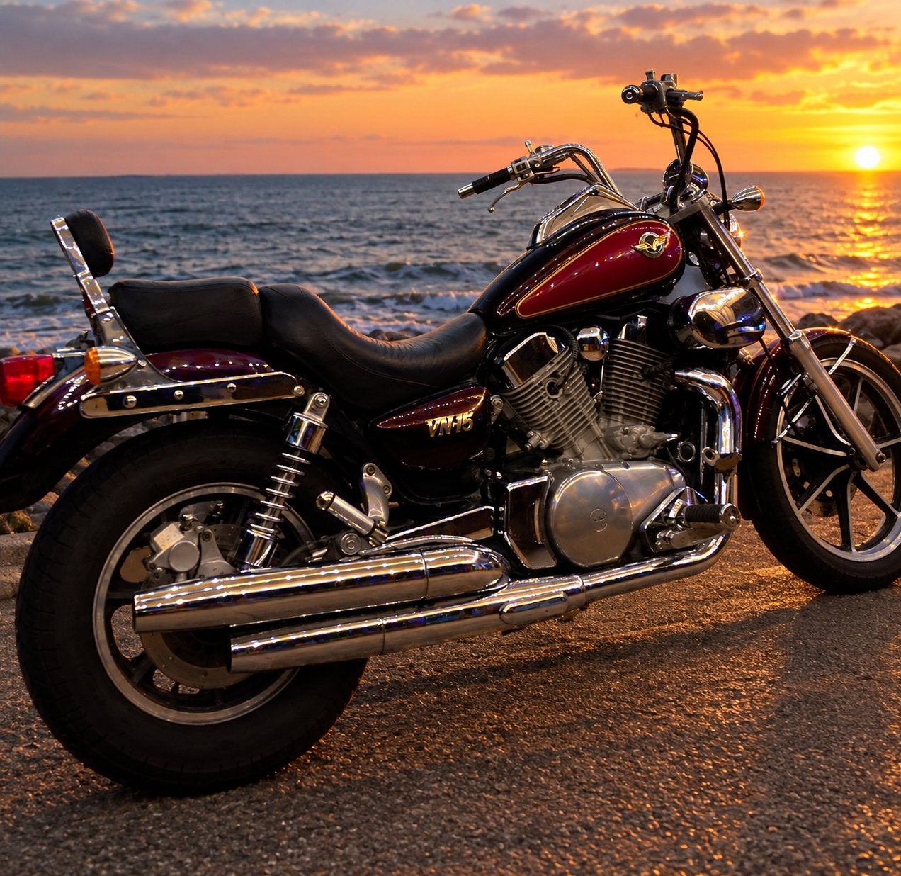 Kawasaki VN1500 Classic Tourer - Krachtige Chopper, Motos, Occasion, Plus de 35 kW, 2 cylindres, Particulier