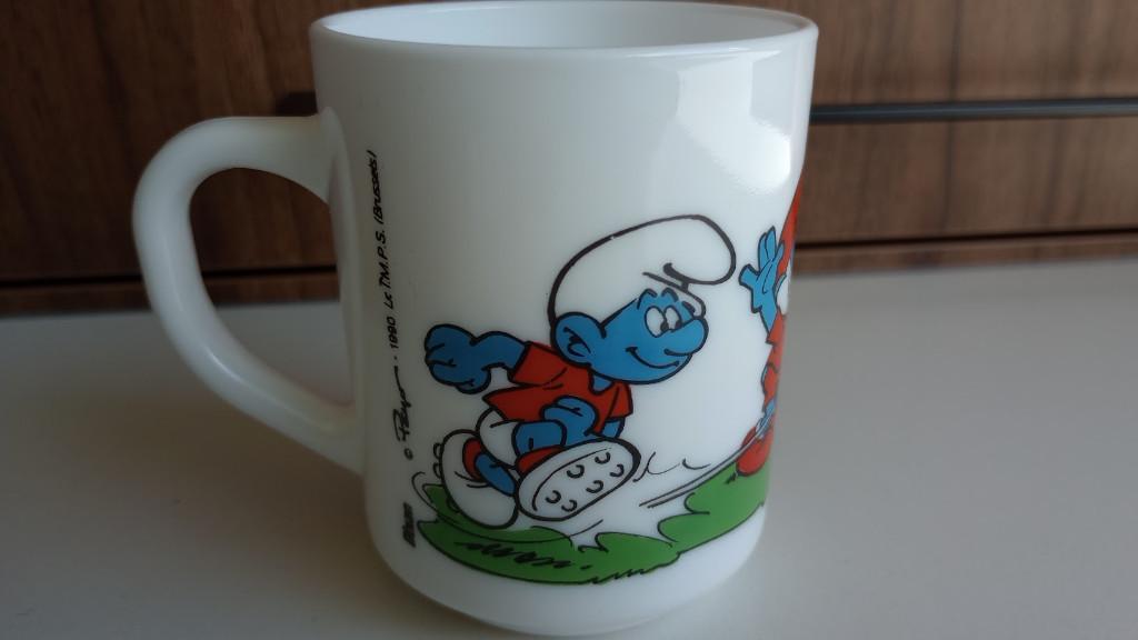 Vintage Arcopal smurfen mok, Peyo 1990, Huis en Inrichting, Keuken | Servies, Overige materialen, Nieuw, Ophalen of Verzenden