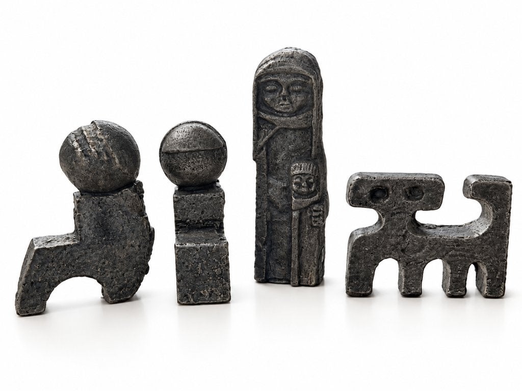 Aluminium beeld Willy Ceysens, Antiek en Kunst, Ophalen, Grijs, Beeld, Overige materialen