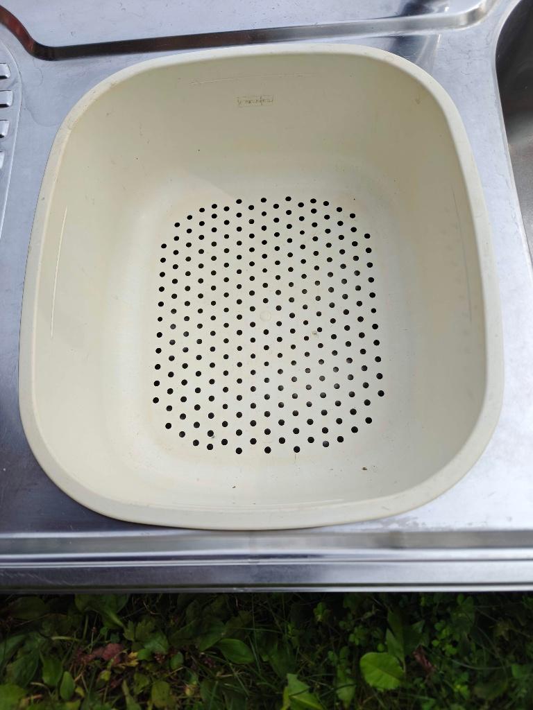 Inox spoelbak van Franke, Doe-het-zelf en Bouw, Ophalen, Zo goed als nieuw, Inox, Wastafel