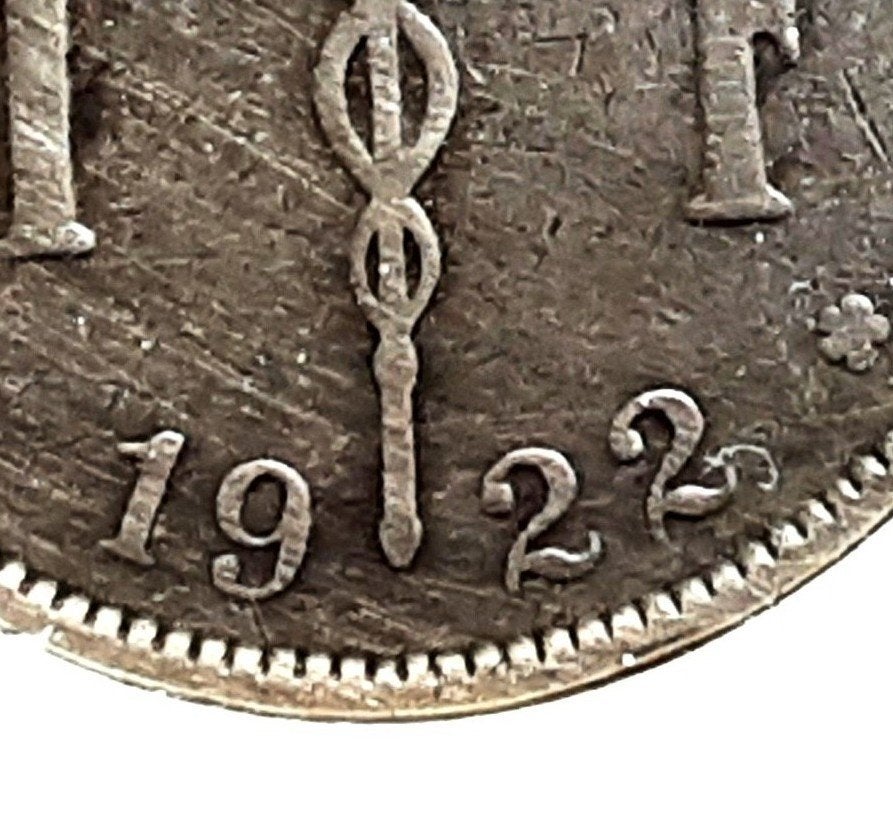 België – 1 frank - 1922 Fr. (Ref 018), Postzegels en Munten, Zilver, Ophalen of Verzenden, Losse munt, Metaal