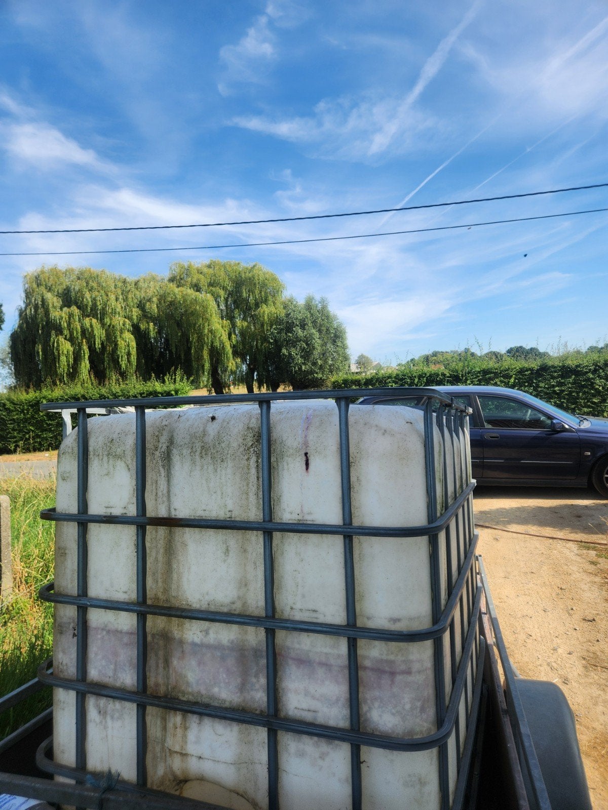 IBC vat 1000L, Ophalen