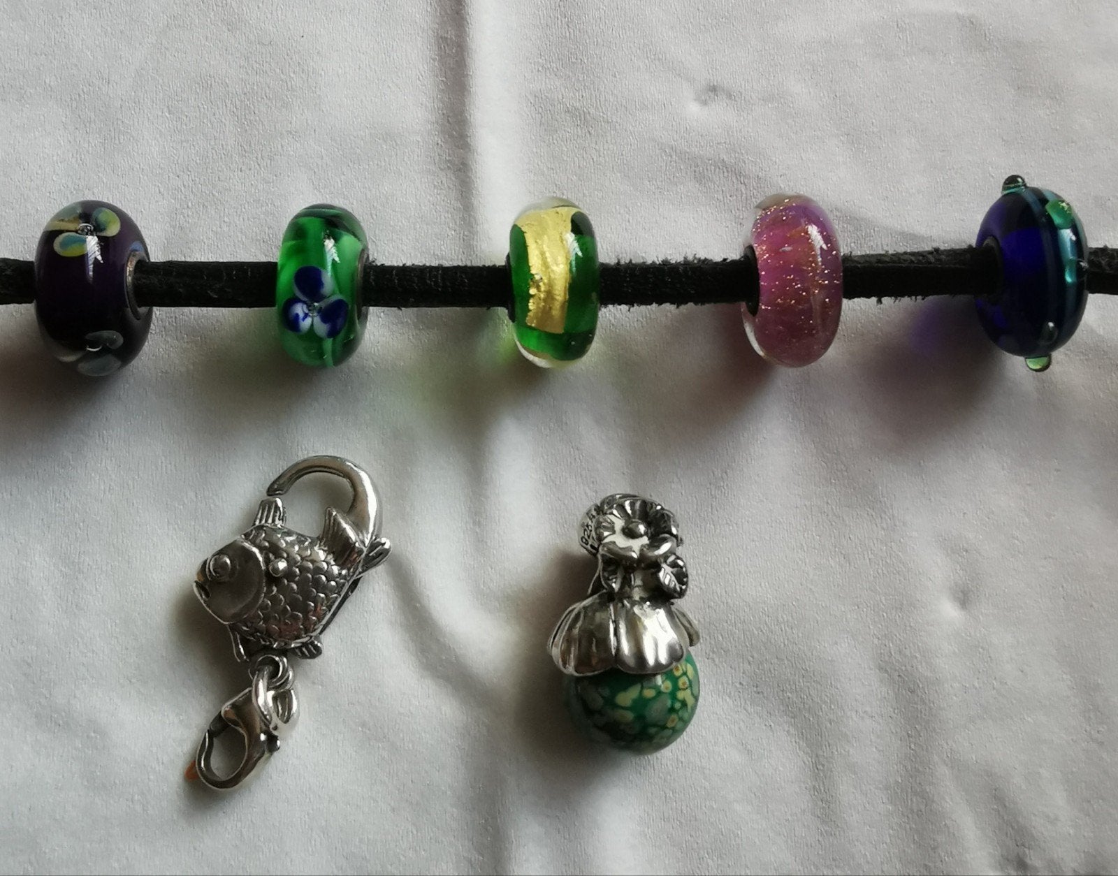 Trollbeads bedels, Handtassen en Accessoires, Armbanden, Ophalen of Verzenden, Zilver, Zilver