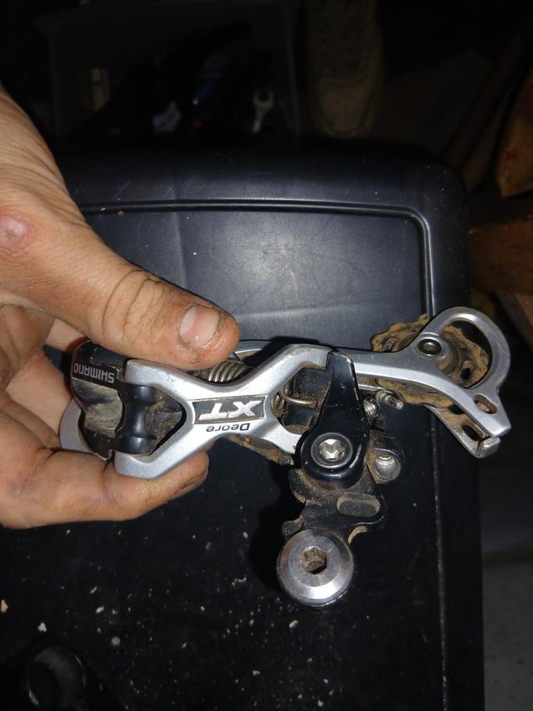 Shimano set, Fietsen en Brommers, Fietsonderdelen, Ophalen, Gebruikt, Shimano, Derailleur of Ketting
