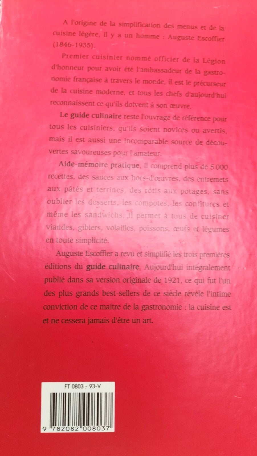 Escoffier, le guide culinaire +5000 recepten, Boeken, Ophalen of Verzenden