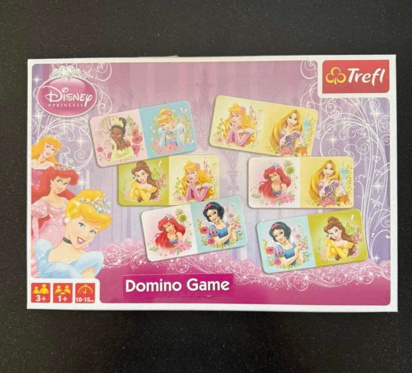 Disney Domino game Trafl princessen, ongeopende verpakking, Ophalen, Zo goed als nieuw