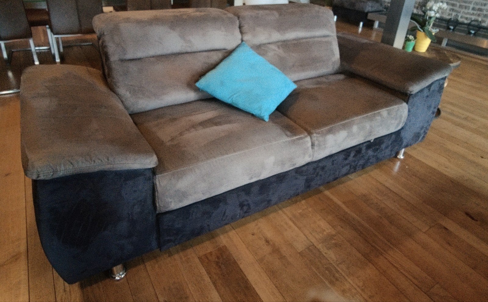 Luxe Antraciet Design Sofa & Slaapbank - Actie € 179!, Ophalen, Zo goed als nieuw, Tweepersoons, Grijs