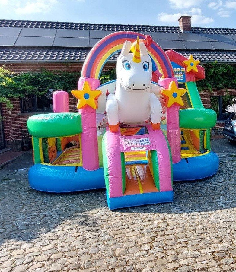 Chateau gonflable licorne à vendre, Hobby & Loisirs créatifs, Enlèvement, Utilisé