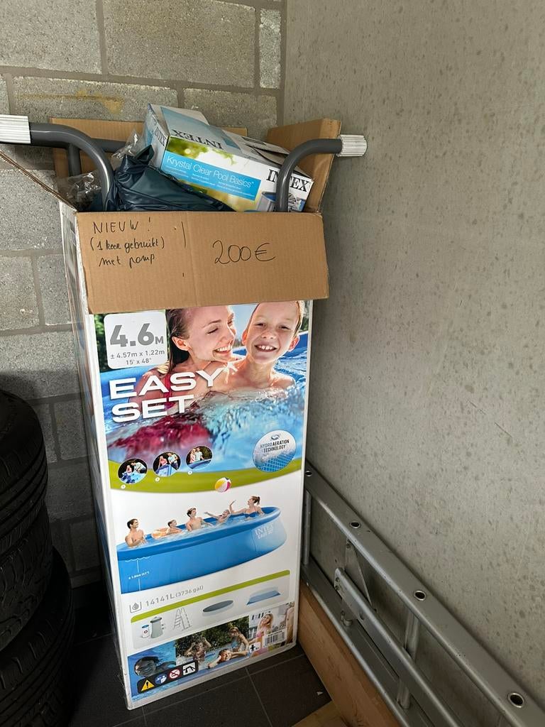 zwembad van 457 op 122 cm zo goed als nieuw, Enlèvement, Comme neuf