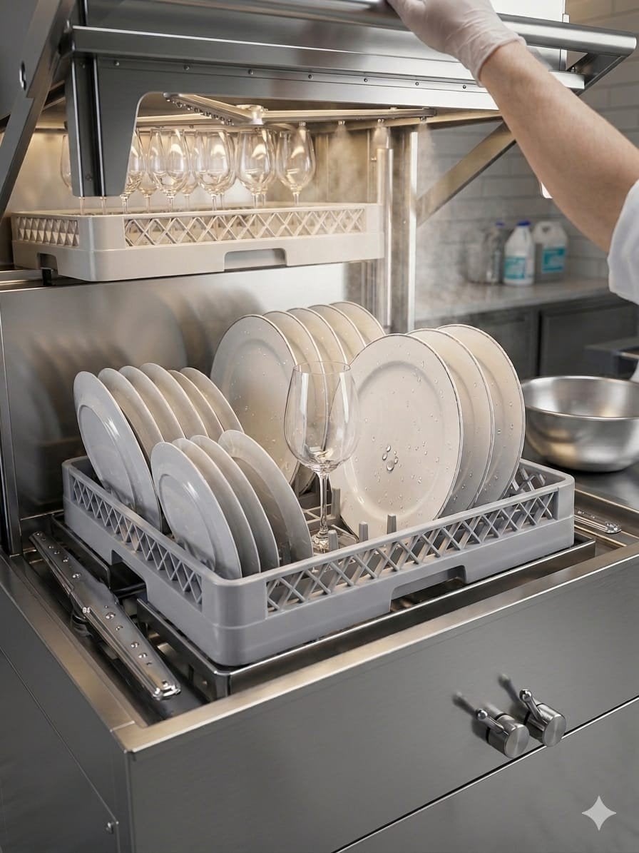 Lave-Vaisselle Professionnel Inox à Capot– Seulement 240€, Enlèvement ou Envoi