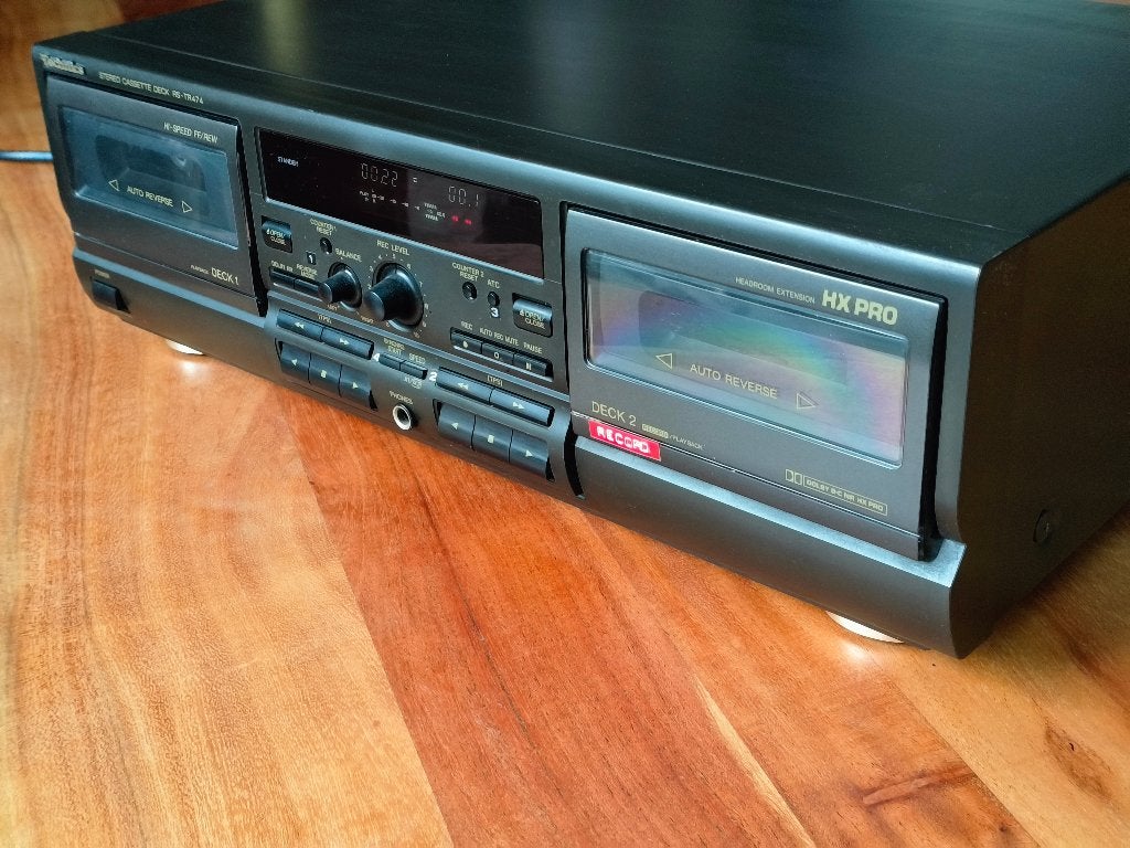 deck double k7 Technics, TV, Hi-fi & Vidéo, Enlèvement ou Envoi, Double, Autres marques, Auto-reverse