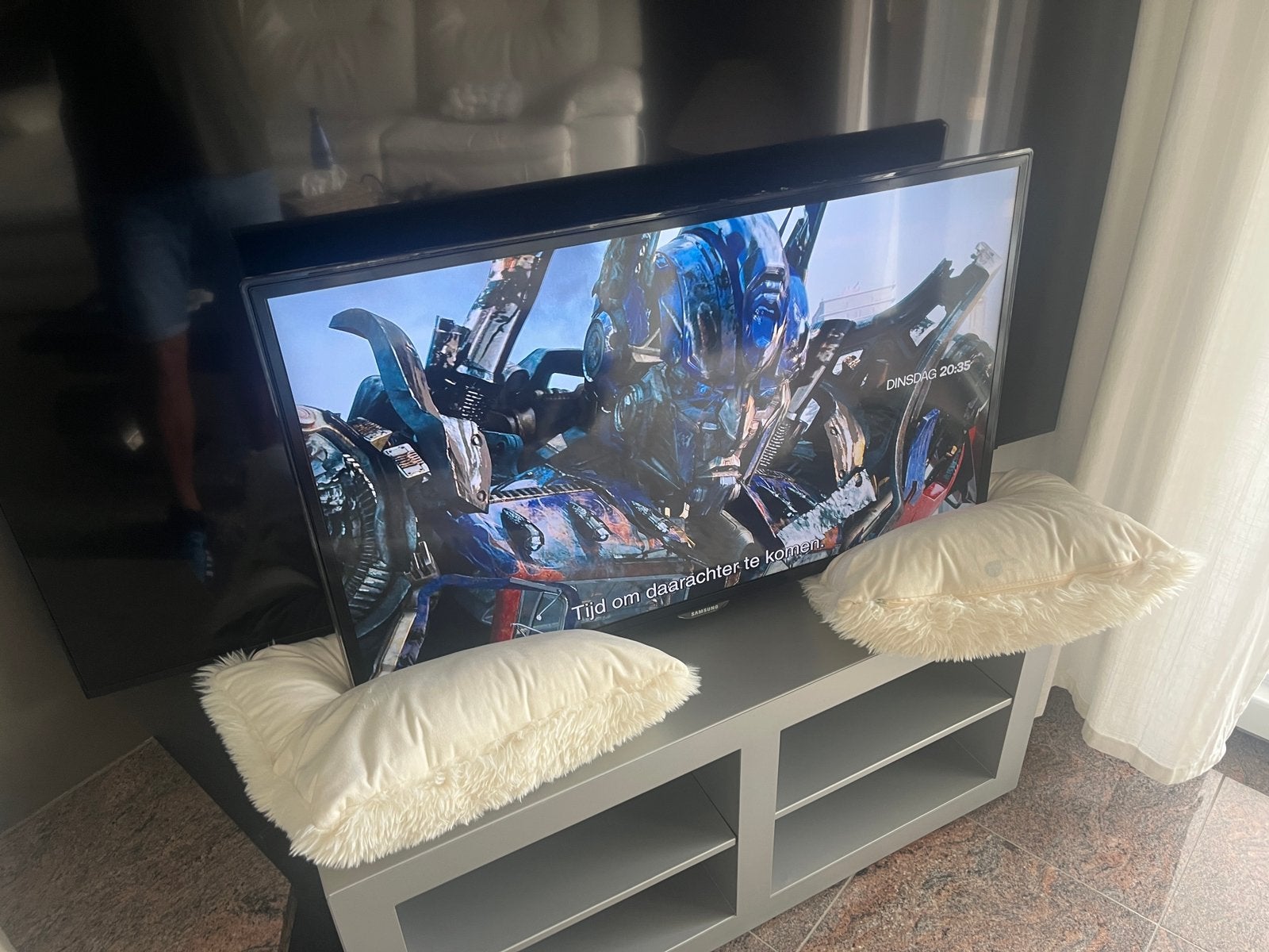 Tv lcd 107cm samsung met muurbeugel, Audio, Tv en Foto, Ophalen, Zo goed als nieuw, LCD, Samsung