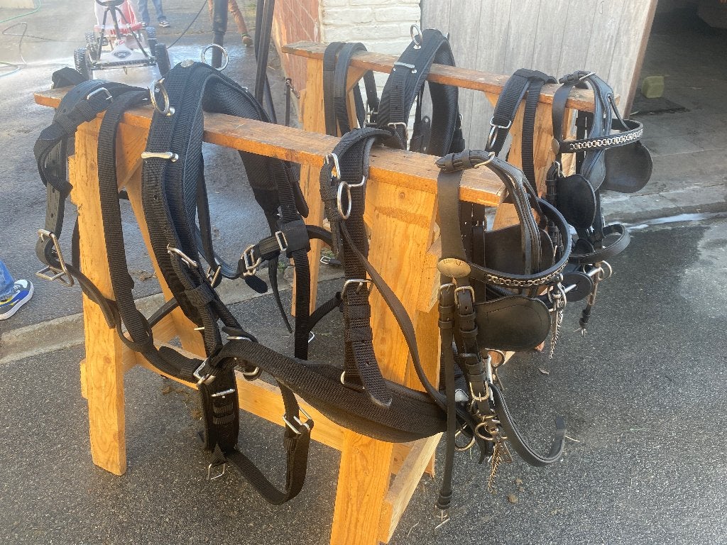 2 span iDEAL tuig, Dieren en Toebehoren, Ophalen, Cob, Overige merken, Zwart