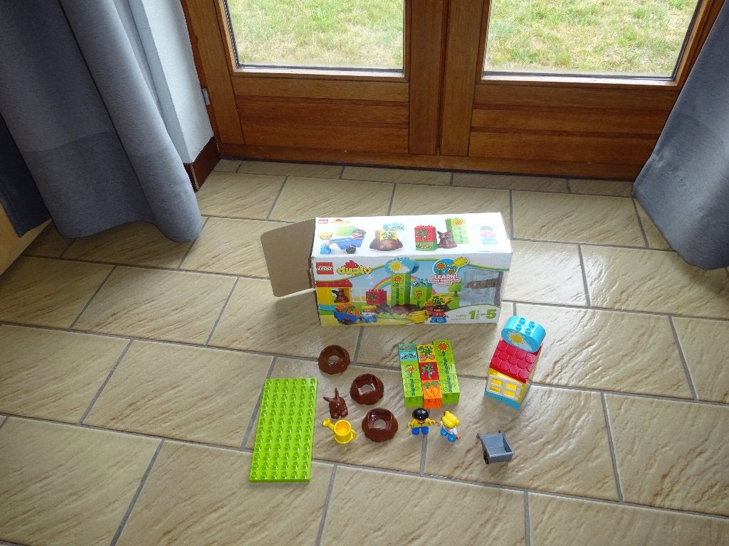 Jardin Duplo avec box, Enfants & Bébés, Jouets | Duplo & Lego, Enlèvement ou Envoi, Complet, Ensemble complet, Duplo