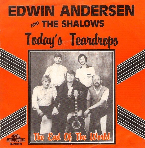 Edwin Andersen & The Shalows - Today's Teardrops  - Monopole, Ophalen of Verzenden, 7 inch, Pop