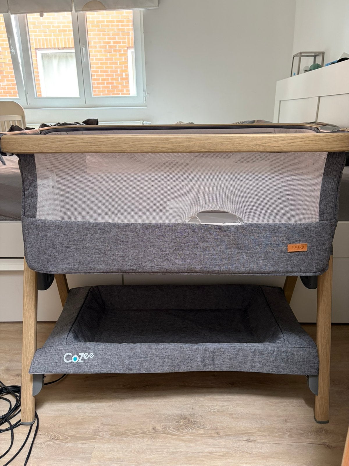 Tutti bambini - cozee vosleeper met aerosleep matras, Kinderen en Baby's, Ophalen, Gebruikt, Reisbedje