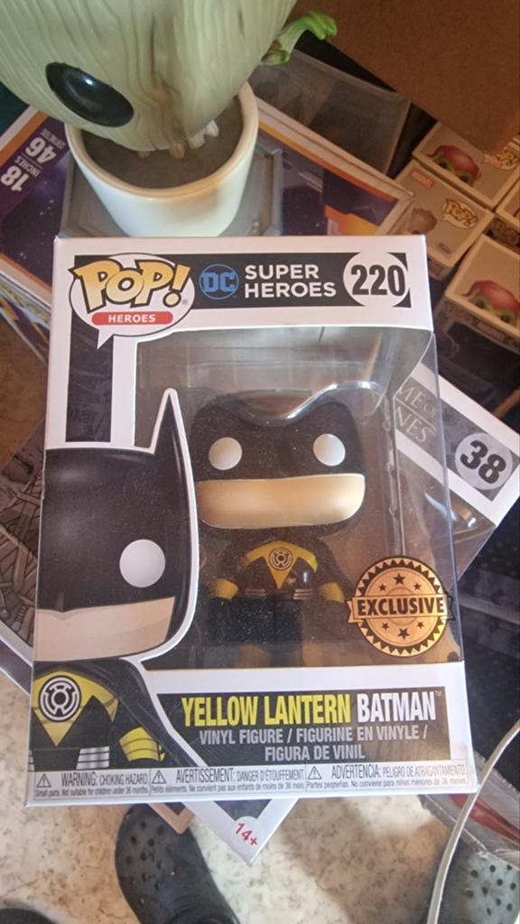 Funko Pop Super Heroes 220 Yellow Lantern Batman, Ophalen of Verzenden