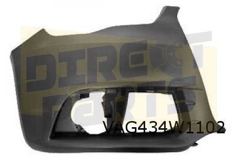 Audi A1 (6/10-1/15)  voorbumperhoek Rechts (te spuiten) Orig, -, -, Nieuw, Audi