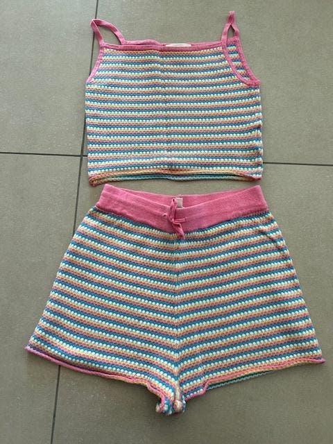 Setje Camille 9 jaar, Kinderen en Baby's, Kinderkleding | Maat 134, Meisje, Ophalen of Verzenden, Zo goed als nieuw, Setje