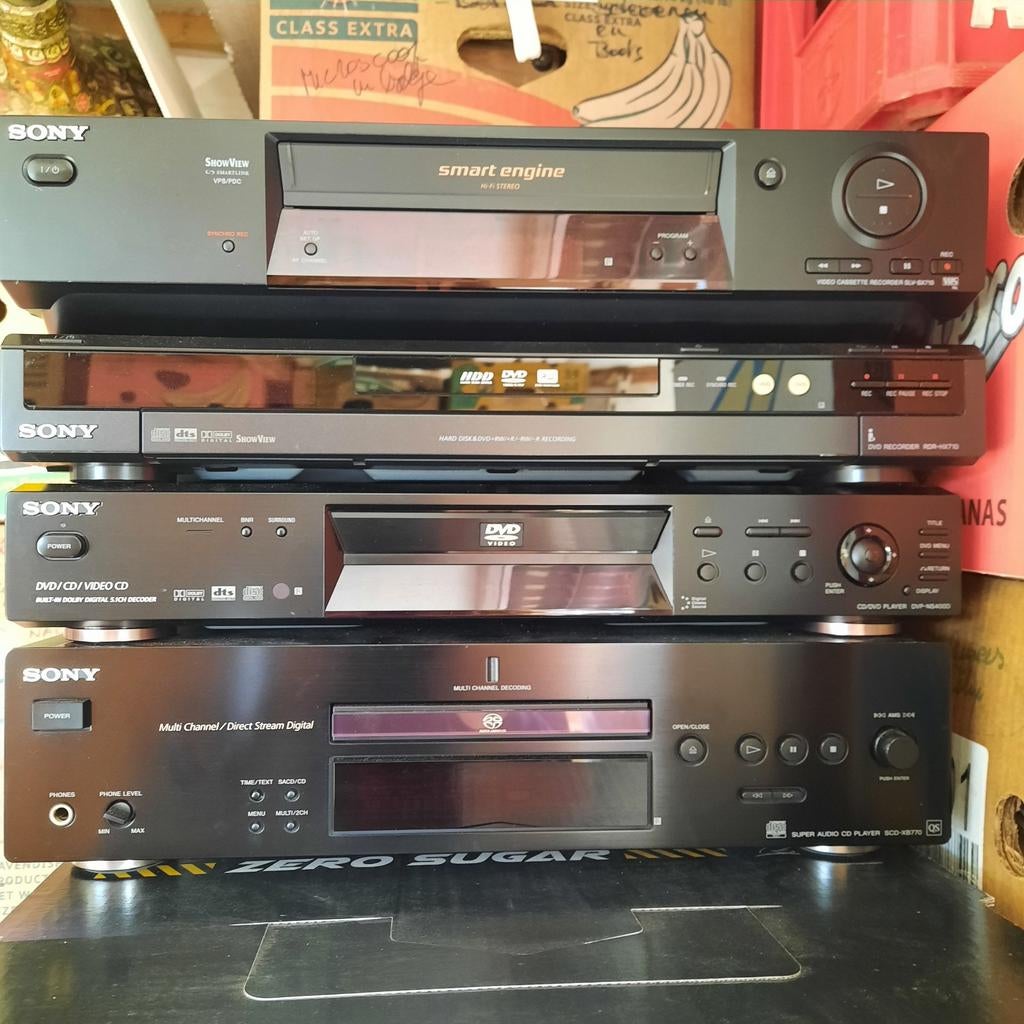 SONY , CD - CD / DVD - DVD en Video Cassette recorder ., Ophalen, Sony