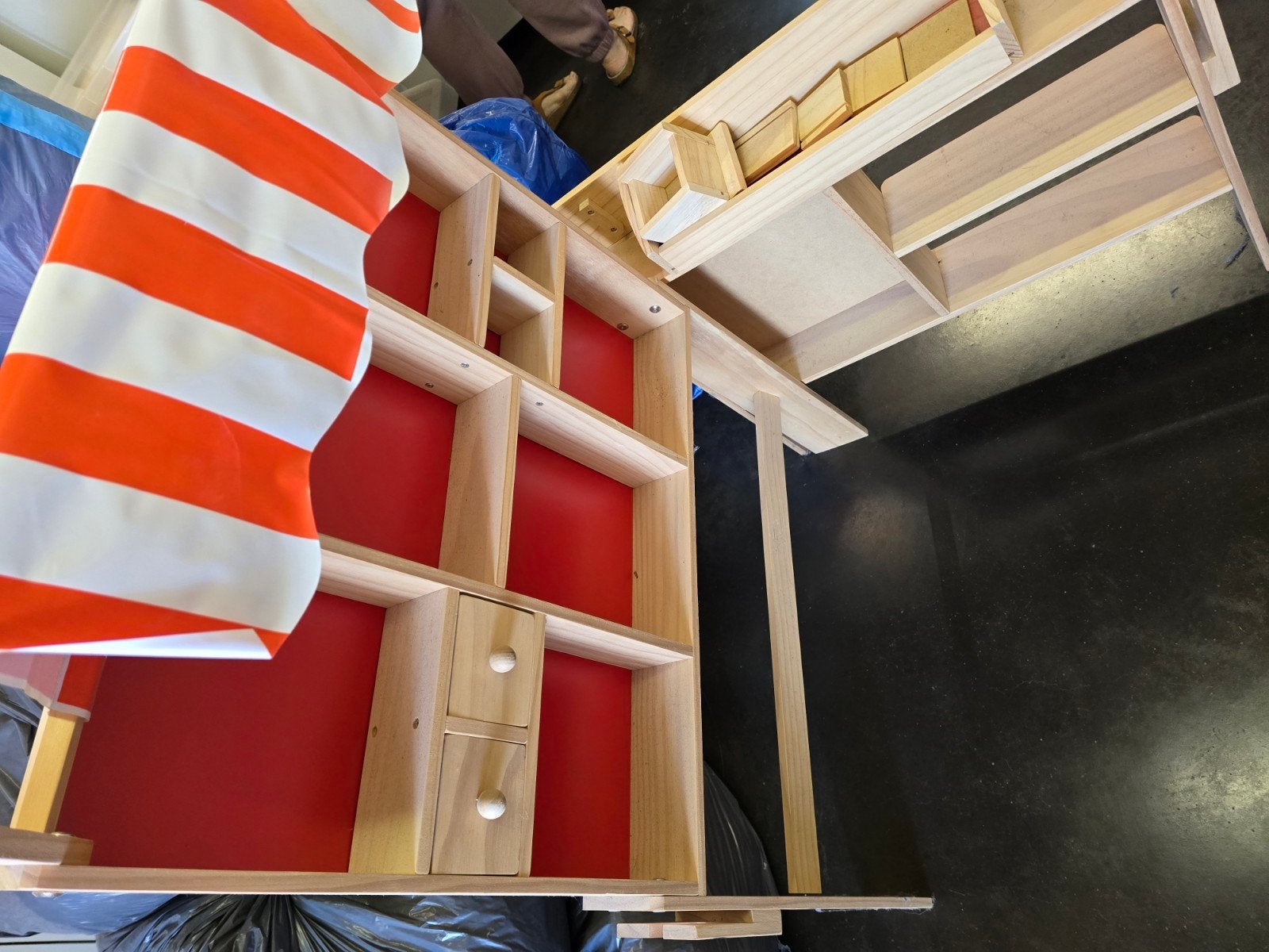 Houten winkeltje met veel accessoires, Enlèvement, Comme neuf, Bois