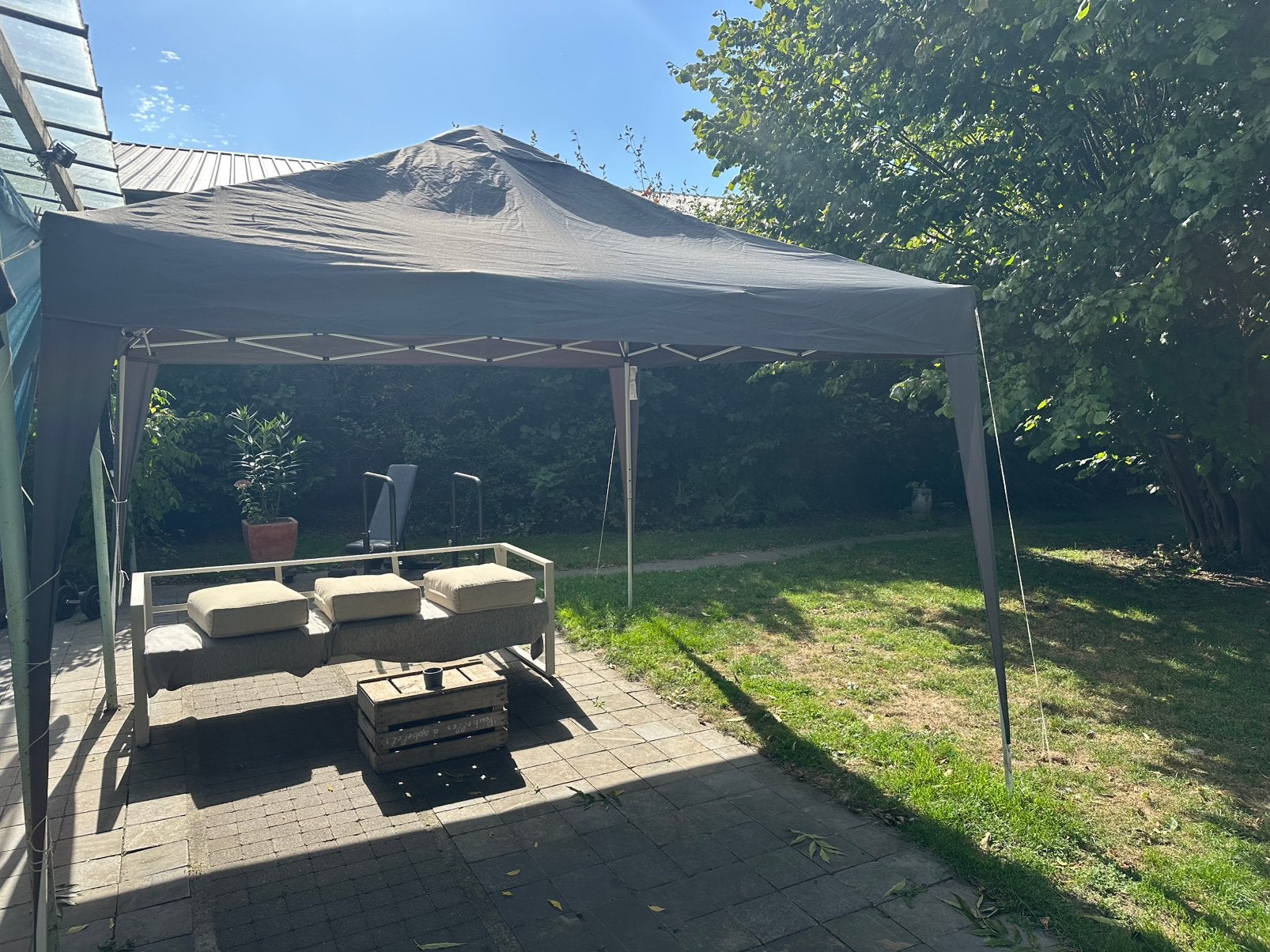 Tonelle de jardin 3x3m, Ophalen, Zo goed als nieuw