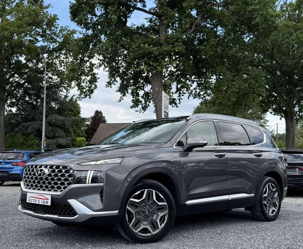 Hyundai Santa Fe PHEV 1.6 T-GDi 4WD 7-zit BTW 2022 Pano Gara, Cuir, Argent ou Gris, 7 places, 179 ch