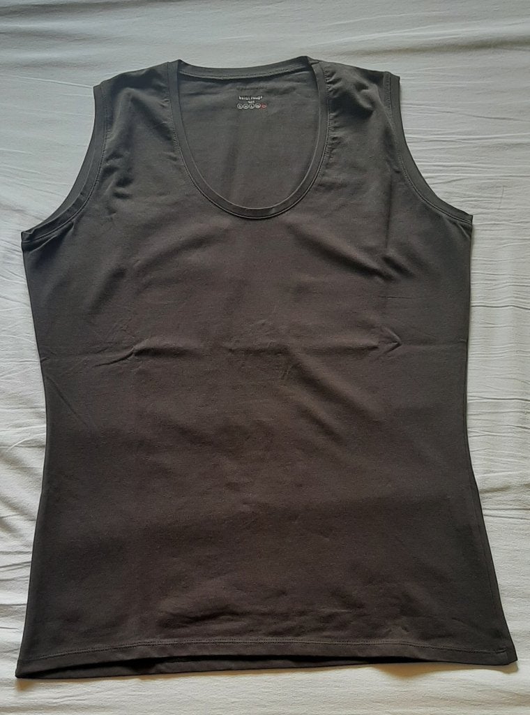 Baton Rouge topje maat XXL, Taille 46/48 (XL) ou plus grande, Brun, Porté, Envoi