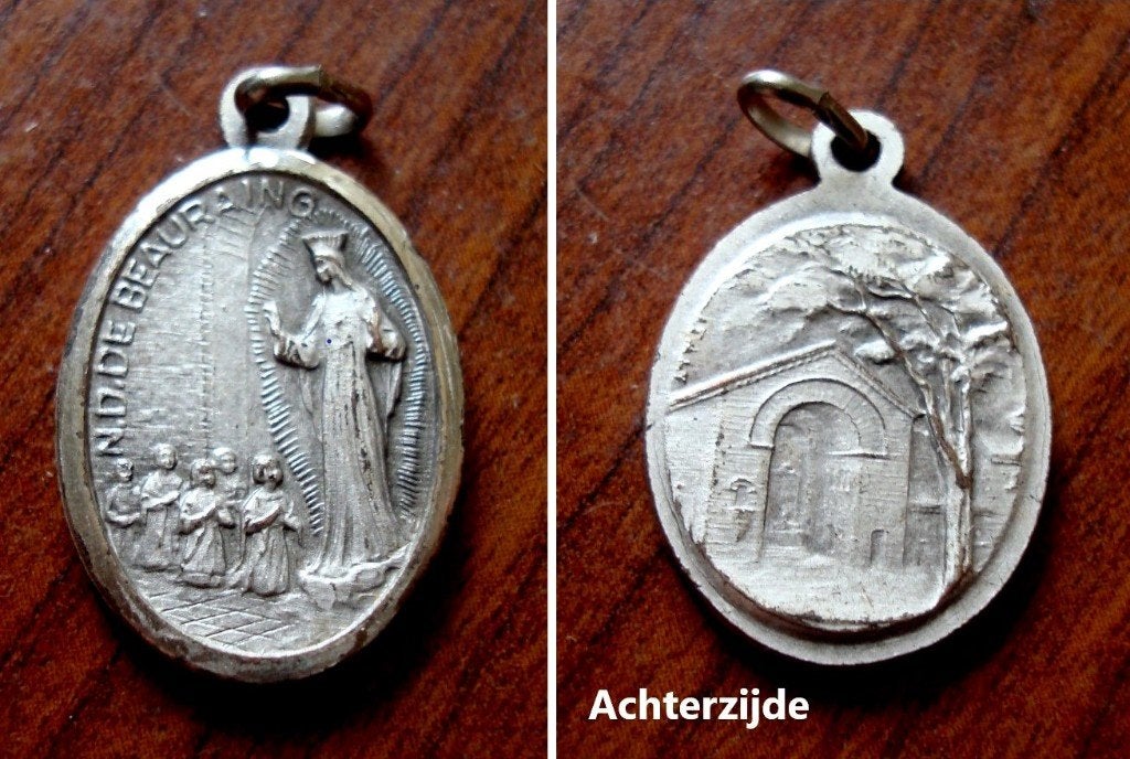 Medaille Notre-dame de Beauraing, Envoi, Comme neuf, Autres types, Christianisme | Catholique