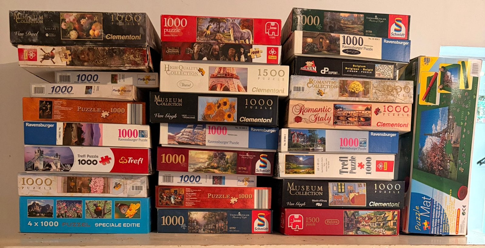 Puzzles, Enlèvement, 500 à 1500 pièces, Utilisé, Puzzle