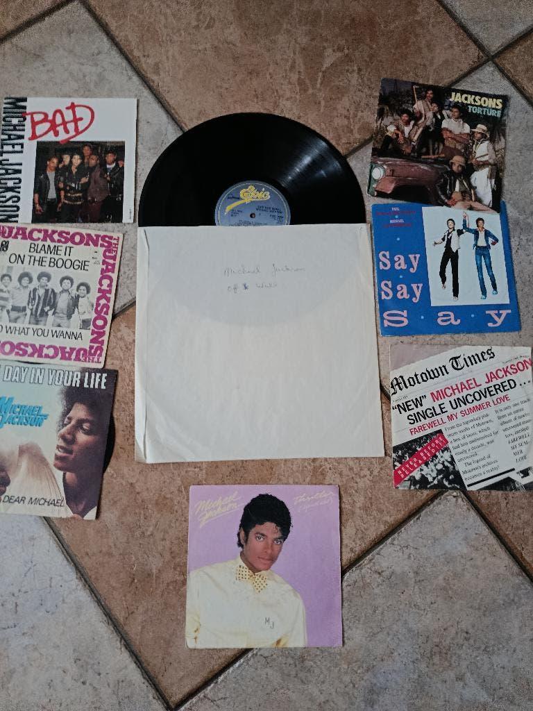 Lot de vinyles Michael Jackson, Enlèvement ou Envoi, 1980 - 1989, Utilisé, 7 inch