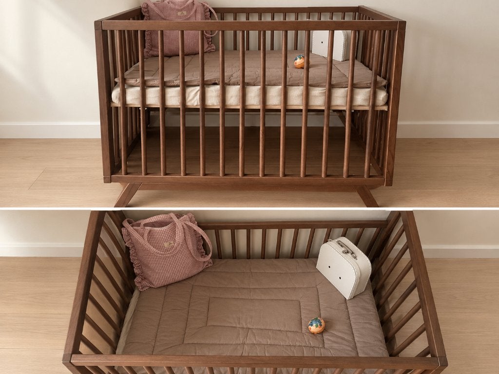 Parc lit bébé, Enfants & Bébés, Enlèvement, Comme neuf, Réglable en hauteur