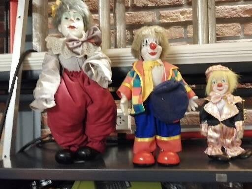 diverse clowns in porselein, Ophalen, Zo goed als nieuw