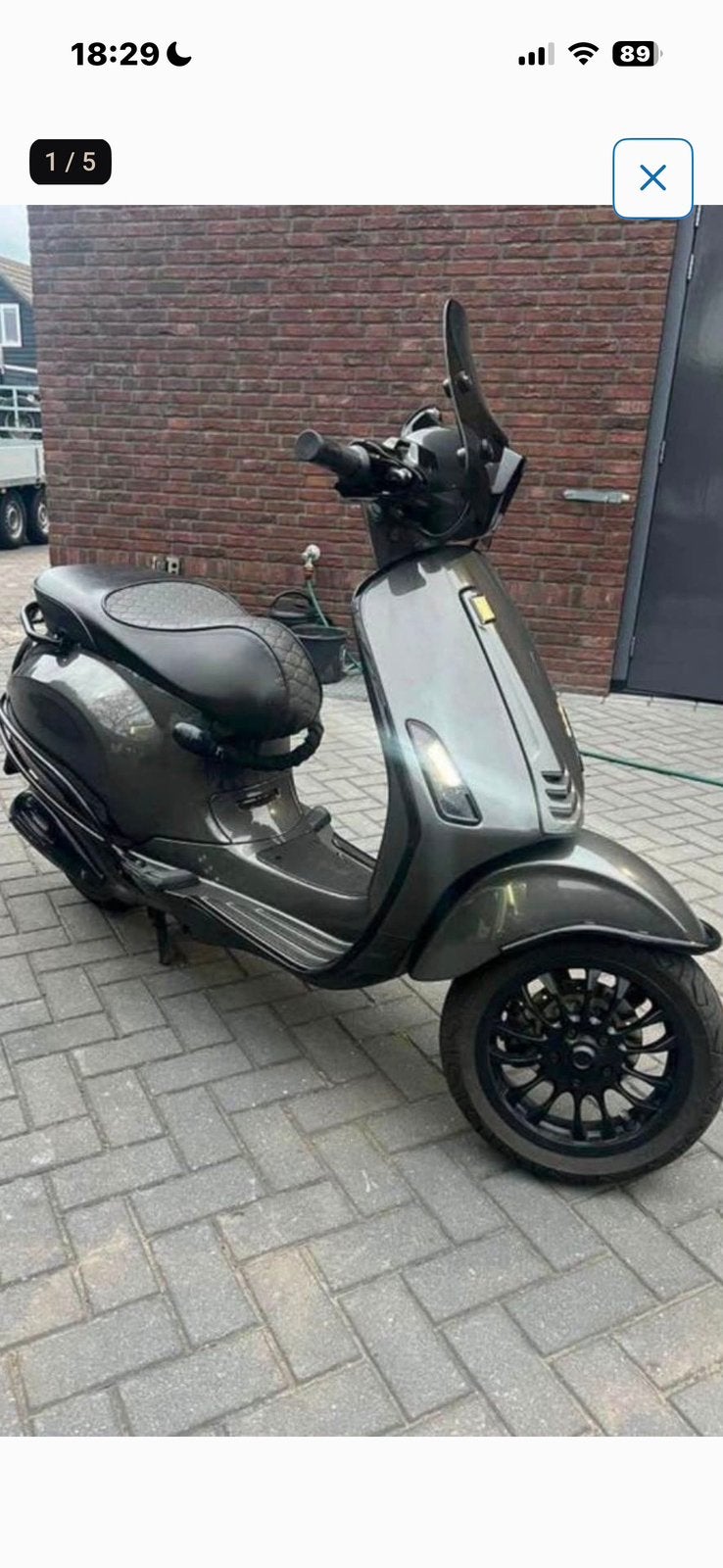 GEZOCHT! Vespa sprint grijs B klasse, Fietsen en Brommers, Ophalen, Zo goed als nieuw